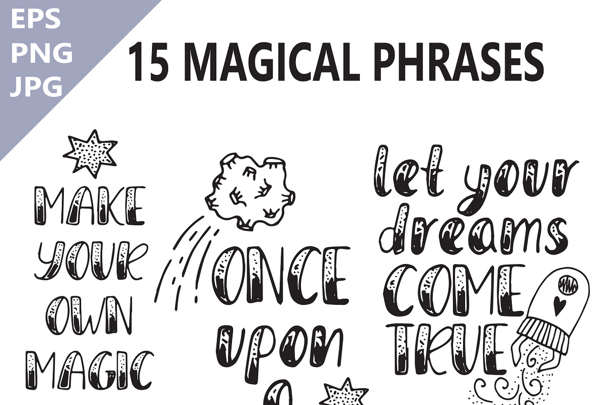 Magical Powder - typeface & elements preview 4