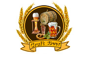 Beer and snacks watercolor set., a Food Illustration by AkvarelRiver (Thumbnail 7 of 7)