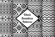 Vector Seamless Black&White Patterns, a Pattern Graphic by alexmakarova (Thumbnail 1 of 5)