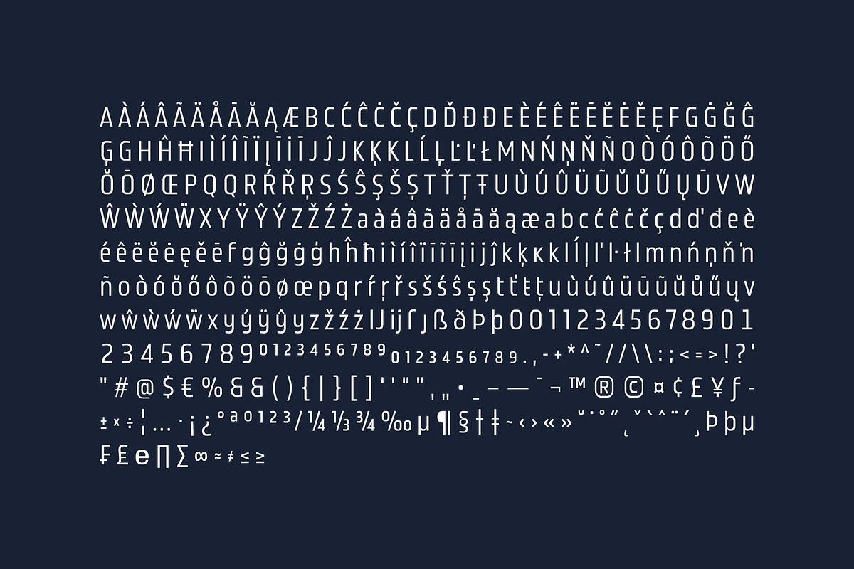 Malberg; Condensed Sans Family, a Sans Serif Font by Eko Bimantara (Photo 5 of 11)