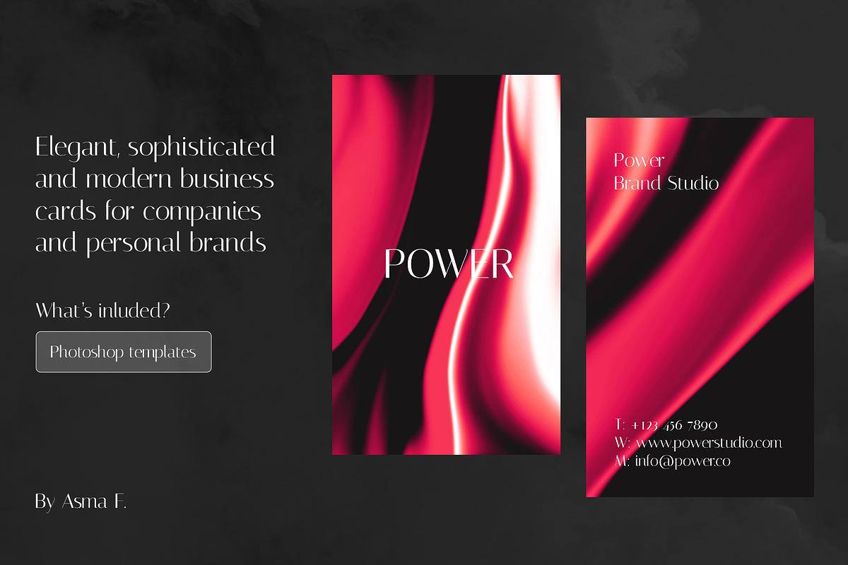 Beautiful, Elegant Business Card, a Business Card Template by Asma F. (Photo 2 of 4)