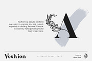 Veshion Floral Display Font, a Font by Aluyeah Studio (Thumbnail 2 of 8)