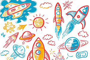 Space Doodles Pattern