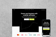 Helicon SaaS - Squarespace Template, a Squarespace Template by Gem Media (Thumbnail 1 of 5)