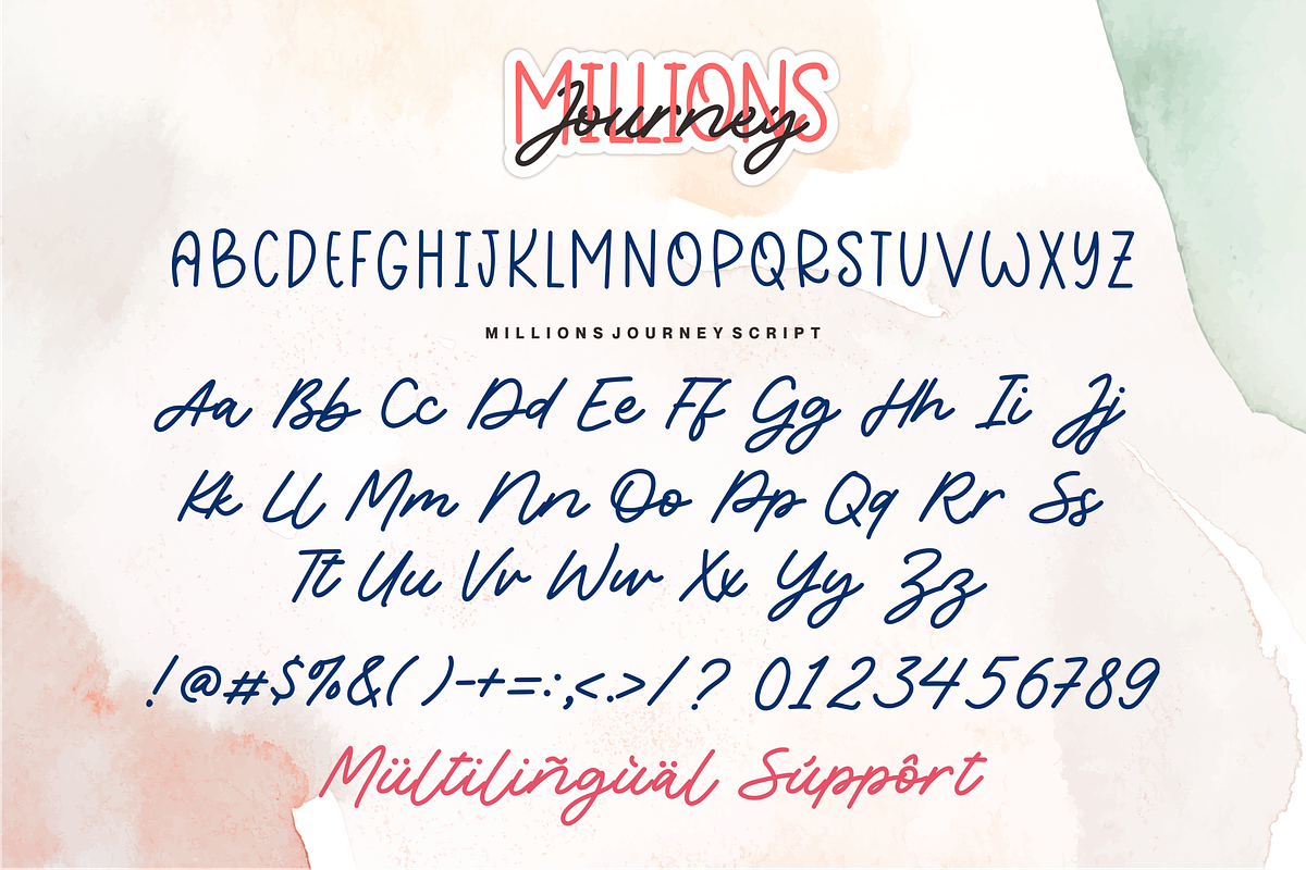 Millions Journey Font, a Font by Allouse Studio (Photo 5 of 10)