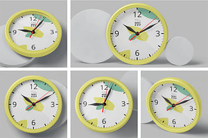 Round Wall Clock Mockups, a Product Mockup by megostudi0