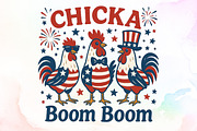 Patriotic Chicken USA 4th of July Me, an Illustration by Sublimation Artist (Thumbnail 1 of 9)