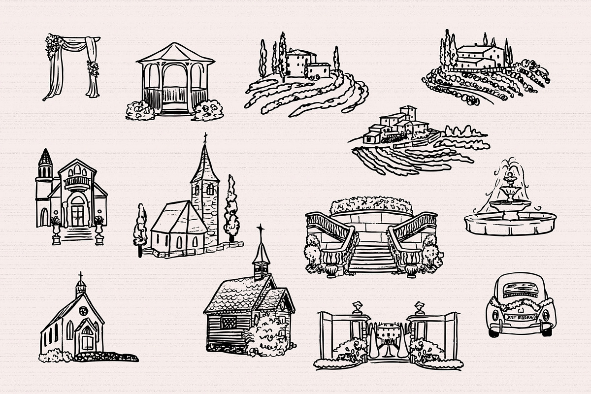 Whimsy Party hand-drawn vector, an Object Graphic by SunnyAfternoons (Photo 5 of 26)