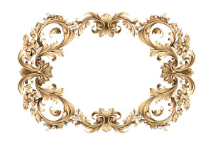 Filigree Frame Vintage Design, an Object Graphic by VetalStock