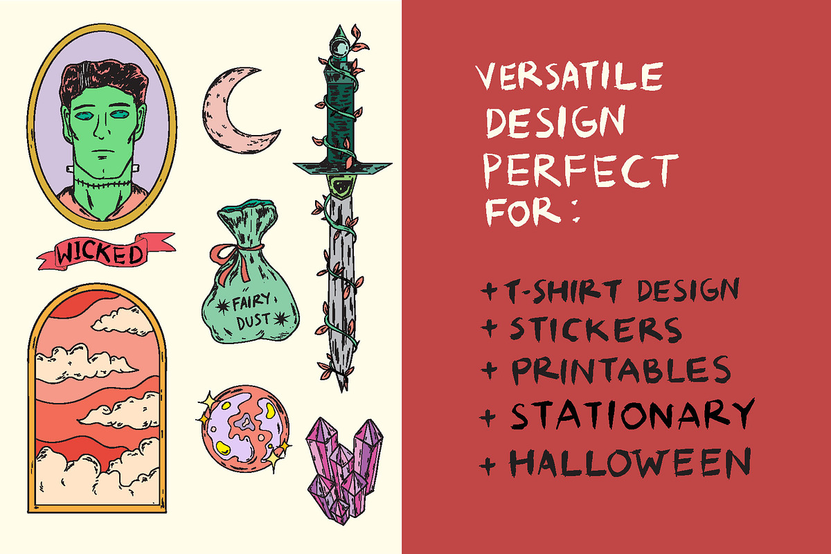 Witch Essentials Illustration Pack, an Illustration by rrrnte (Photo 2 of 7)