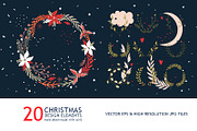 20 Christmas wreath collection, a Decorative Illustration by Anttoniu (Thumbnail 3 of 3)