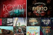 Huge Vintage Font Bundle, a Script Font by Larin Type Co. (Thumbnail 16 of 16)