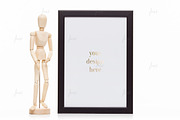 Black styled frame isolated mockup, a Print Template by JustLikeMyDesktop (Thumbnail 2 of 3)