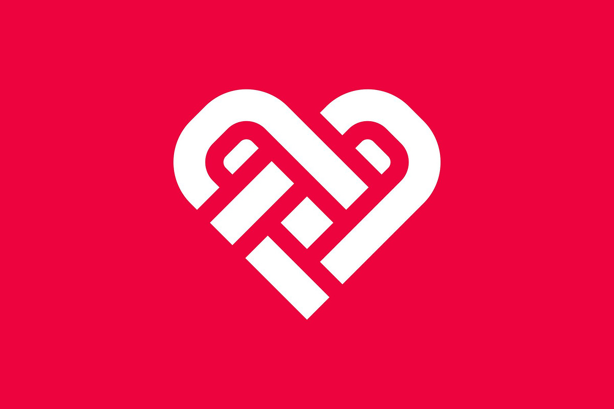 Love Heart Lines Logo, a Branding & Logo Template by Buqancreative (Photo 4 of 4)