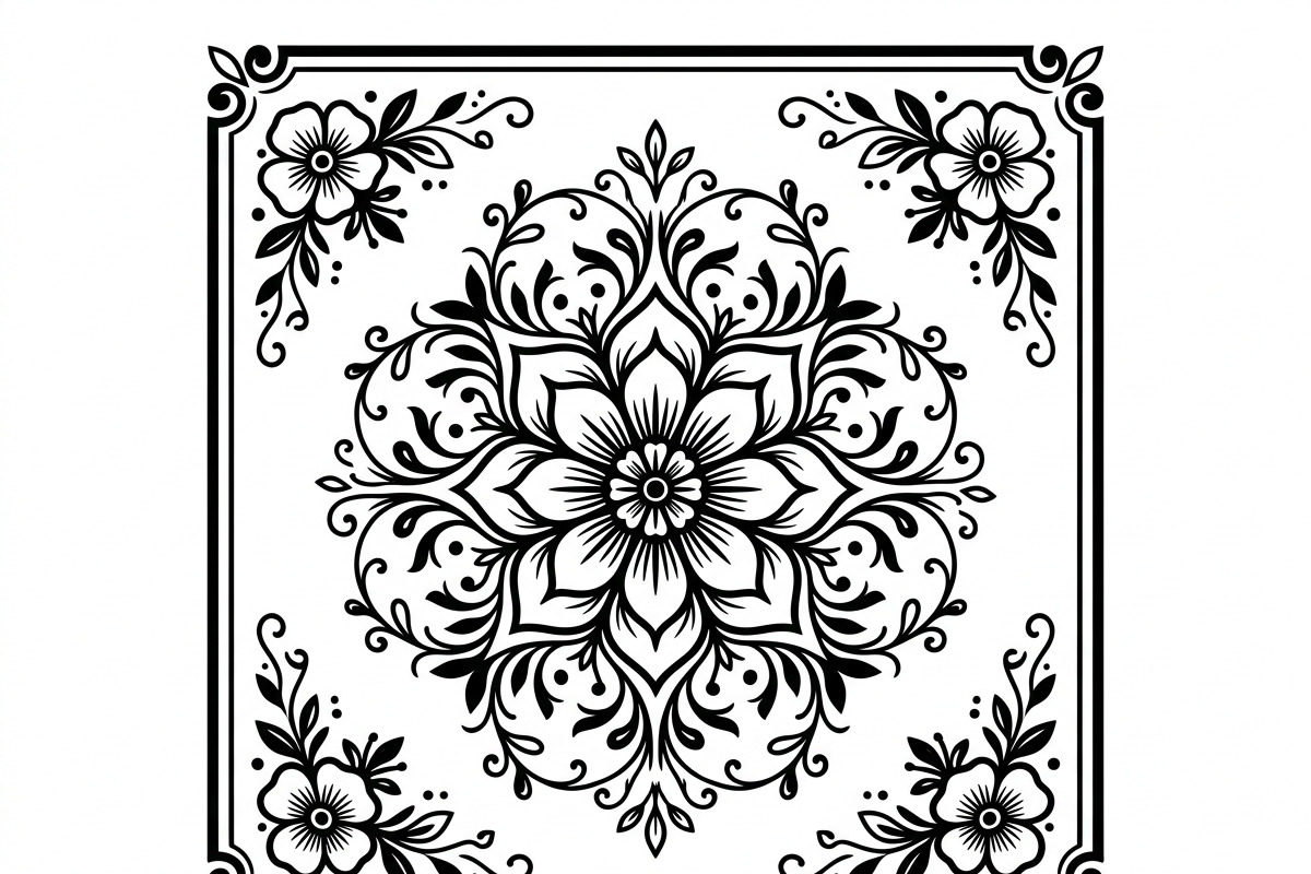 50 Elegant Floral Ornament Bundle, a Decorative Illustration by Amazin_art (Photo 9 of 38)
