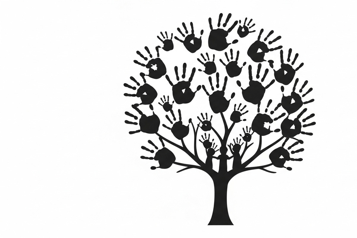 family handprint tree silhouette, an Illustration by Amazin_art (Photo 3 of 29)