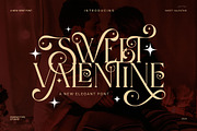 Sweet Valentine Stylish Serif Font, a Serif Font by Perfectype (Thumbnail 1 of 8)