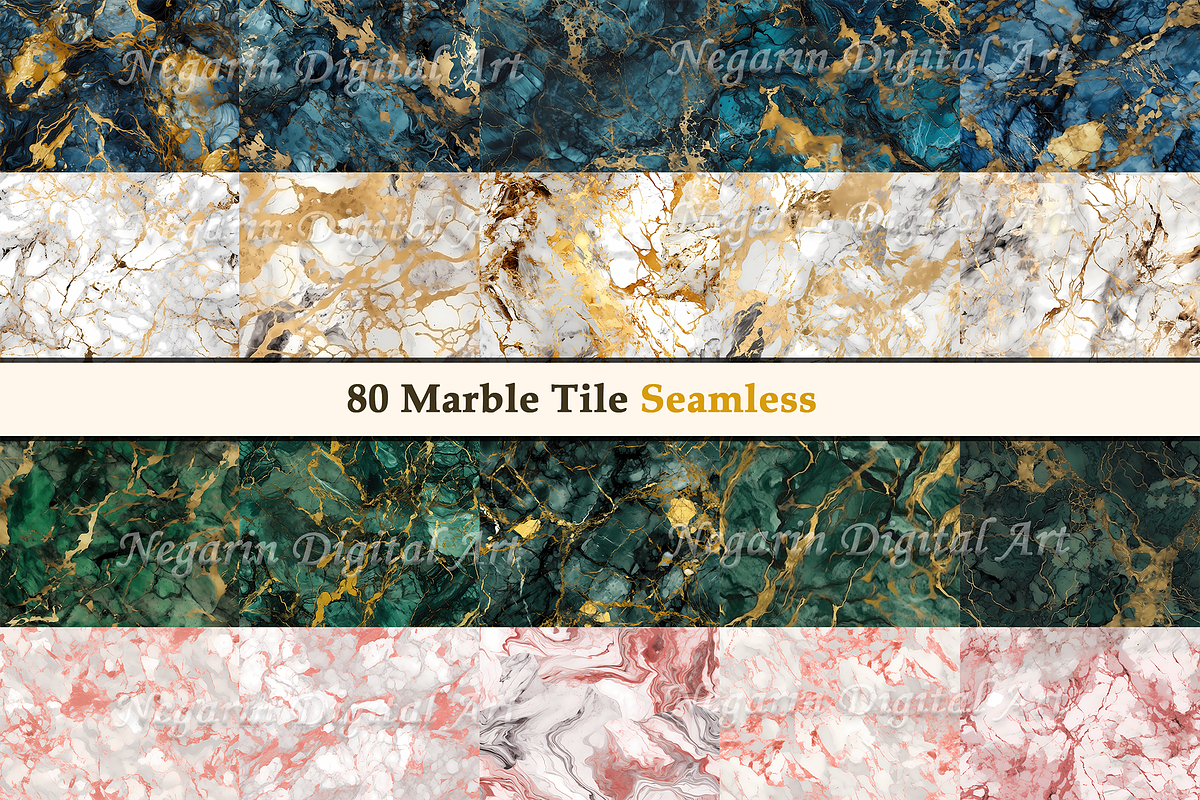 Marble Digital Paper - Seamless Text, a Texture Graphic by Negarin Digital Art (Photo 5 of 9)