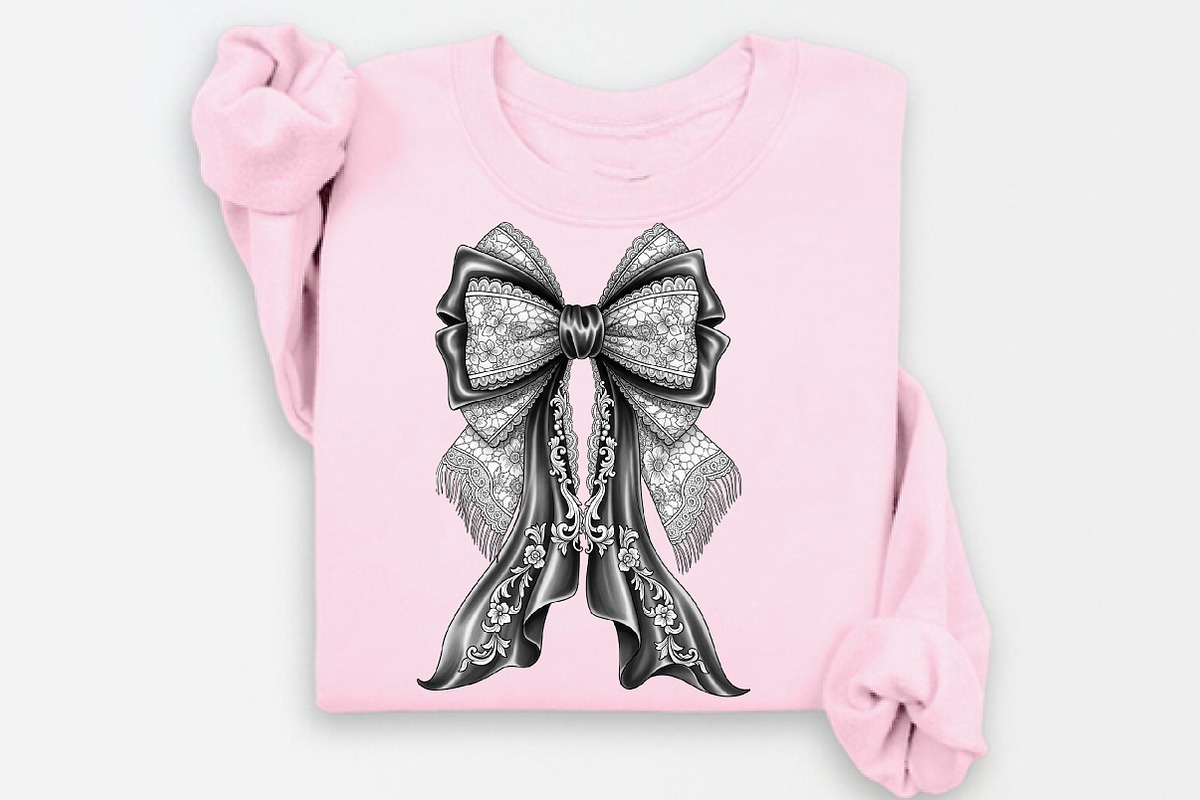 Halloween Gothic Coquette bow png, an Illustration by Watercolor design (Photo 2 of 3)