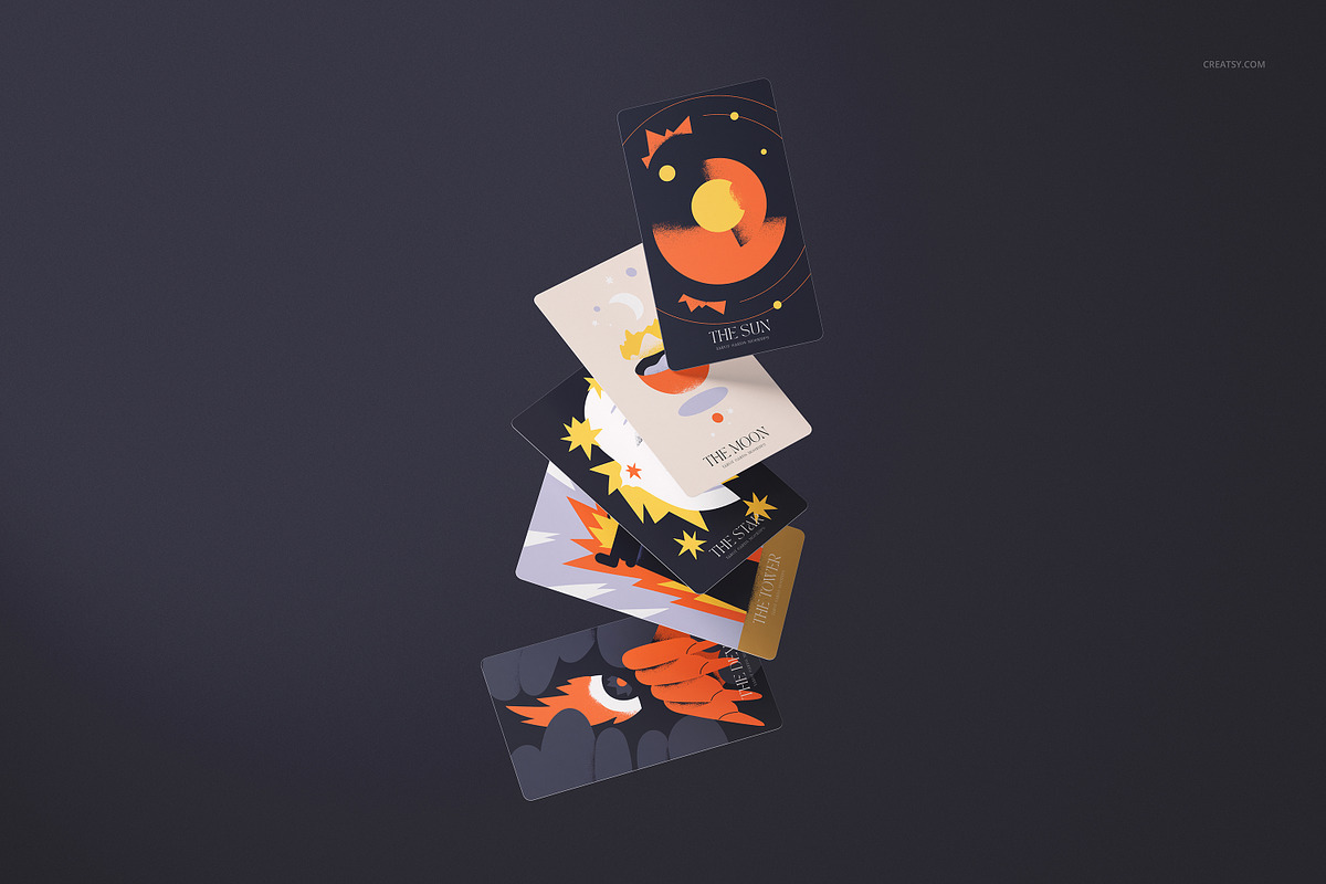 Tarot Cards Mockup Bundle, a Merchandise Mockup by creatsy5 (Photo 38 of 42)