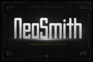 NeoSmith –Condensed Display Typeface, a Slab Serif Font by Wow Magic