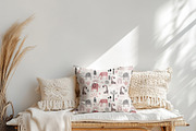 Boho Pillow Mockups bundle PSD, a Household Mockup by GraphicVil (Thumbnail 4 of 9)