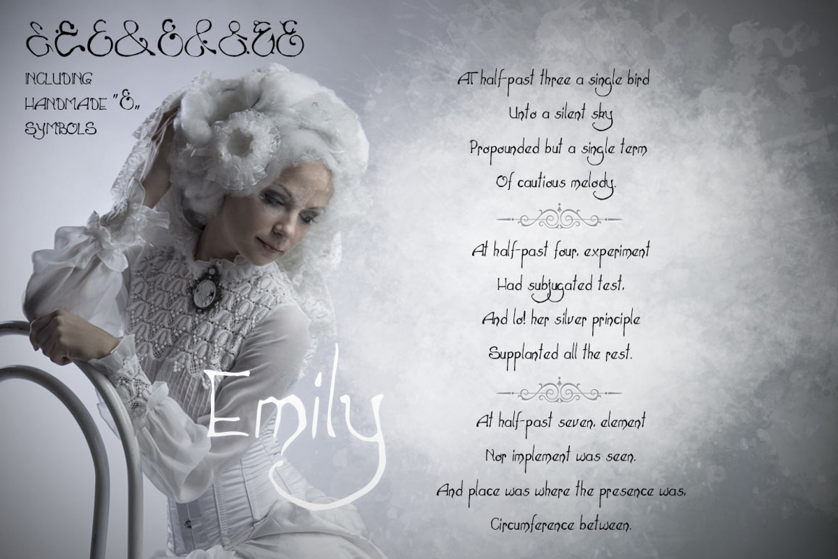Hand drawn font “Emily”