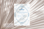 Light Blue Quinceanera Invitation, a Templates & Theme by VeliusCreativeStudio (Thumbnail 2 of 3)