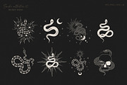 Hand Drawn Celestial Snakes & Sculls, an Animal Illustration by KirillsWorkshop (Thumbnail 3 of 10)