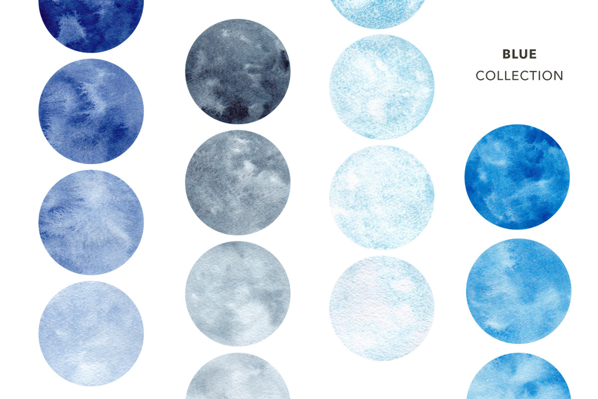Watercolor Circles. Textures, frames, a Texture Graphic by Olga Olmix (Photo 2 of 6)
