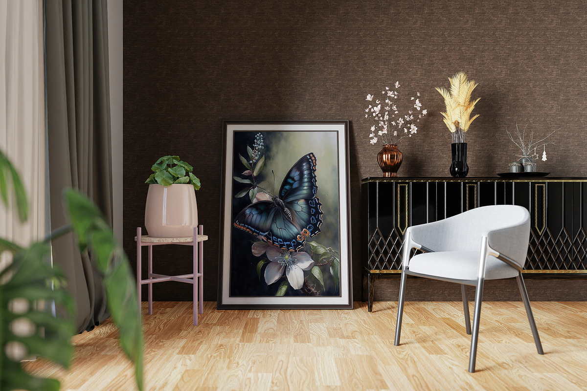 9 Watercolor Butterflies, a Wallpaper Graphic by DigitalFad (Photo 5 of 6)