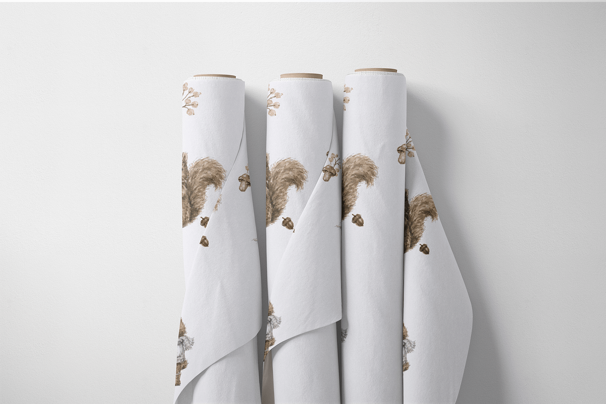 Seamless Woodland Animals Autumn, a Pattern Graphic by Pati Charm Studio (Photo 6 of 6)