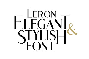 Leron font
