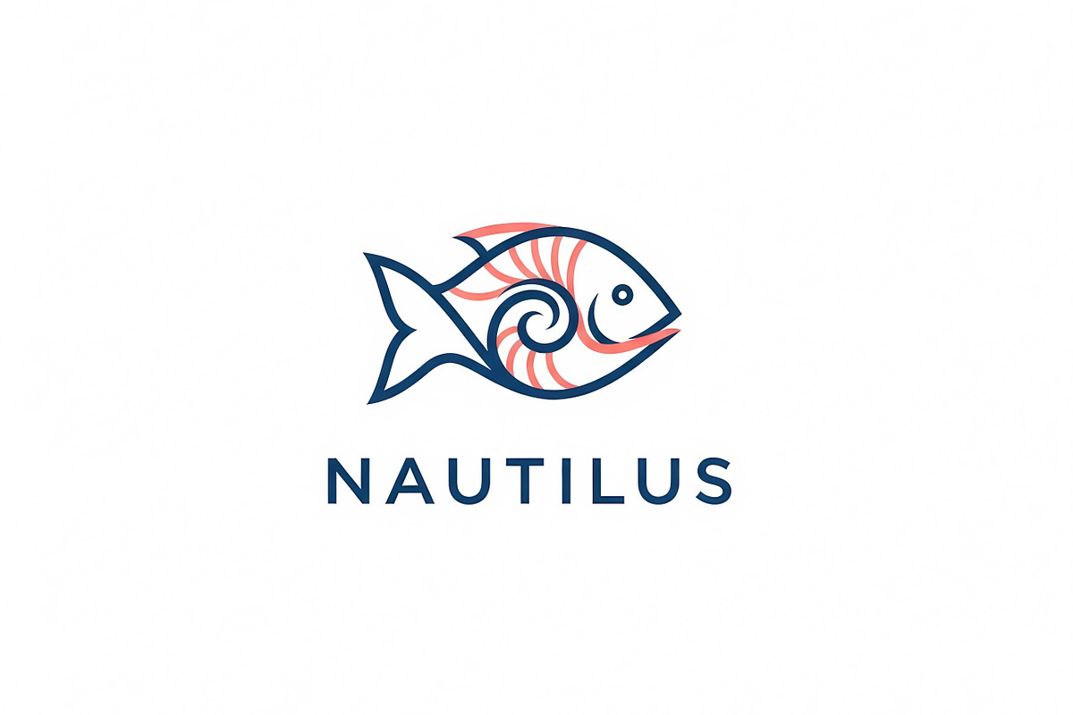 Nautilus Fish Logo, a Branding & Logo Template by Logocreative (Photo 2 of 2)