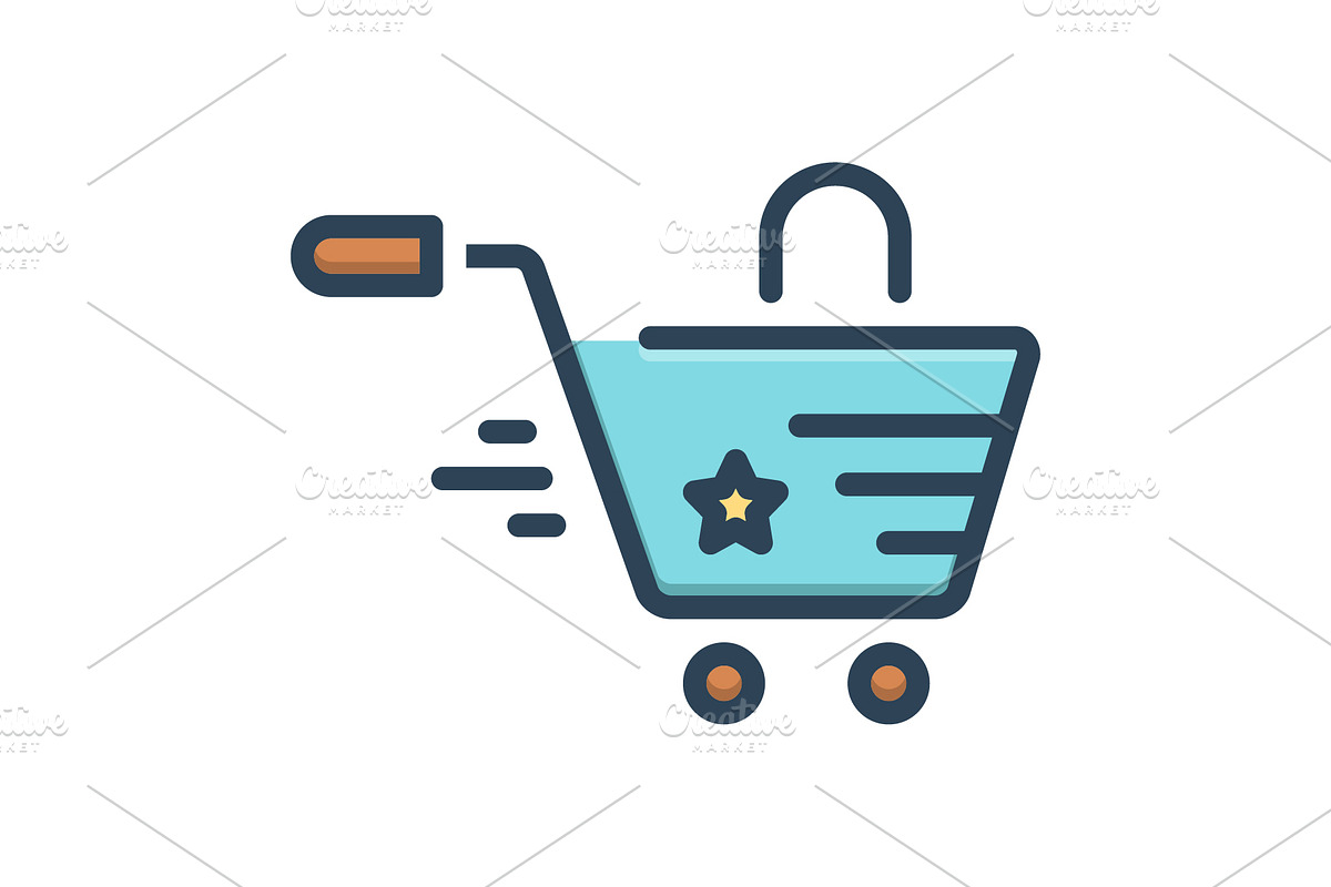 Shopping buy color icon, a Duotone Icon by Creative priyanka
