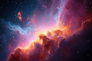 Colorful nebula in deep space, a Wallpaper Photo by AlyaAnd