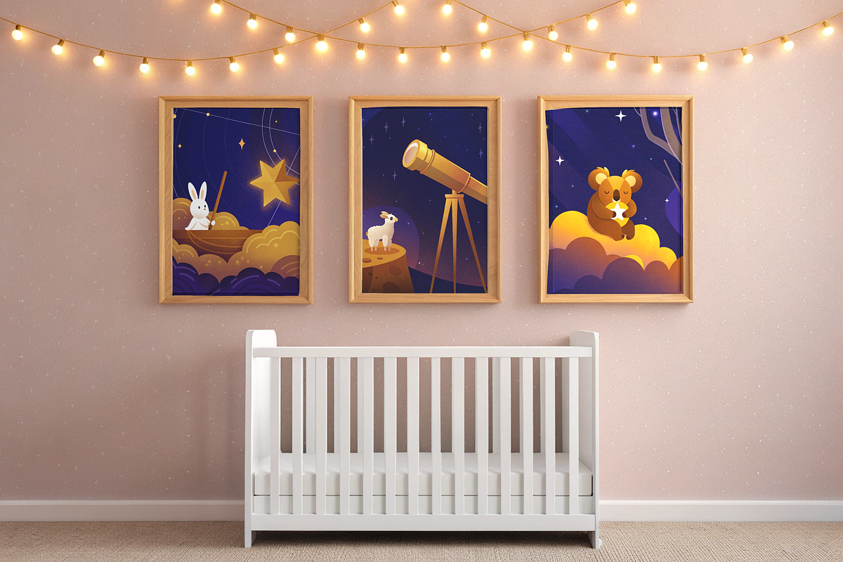 Celestial Lullaby Bundle, an Animal Illustration by Sunny Reverie (Photo 3 of 4)