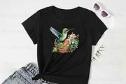 Hummingbird Clipart, Hummingbirds, an Animal Illustration by BrushstrokeArtGB (Thumbnail 7 of 8)