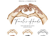 Female Hands with Henna Islamic Art, a Person Illustration by EkaterinaViArt (Thumbnail 2 of 14)