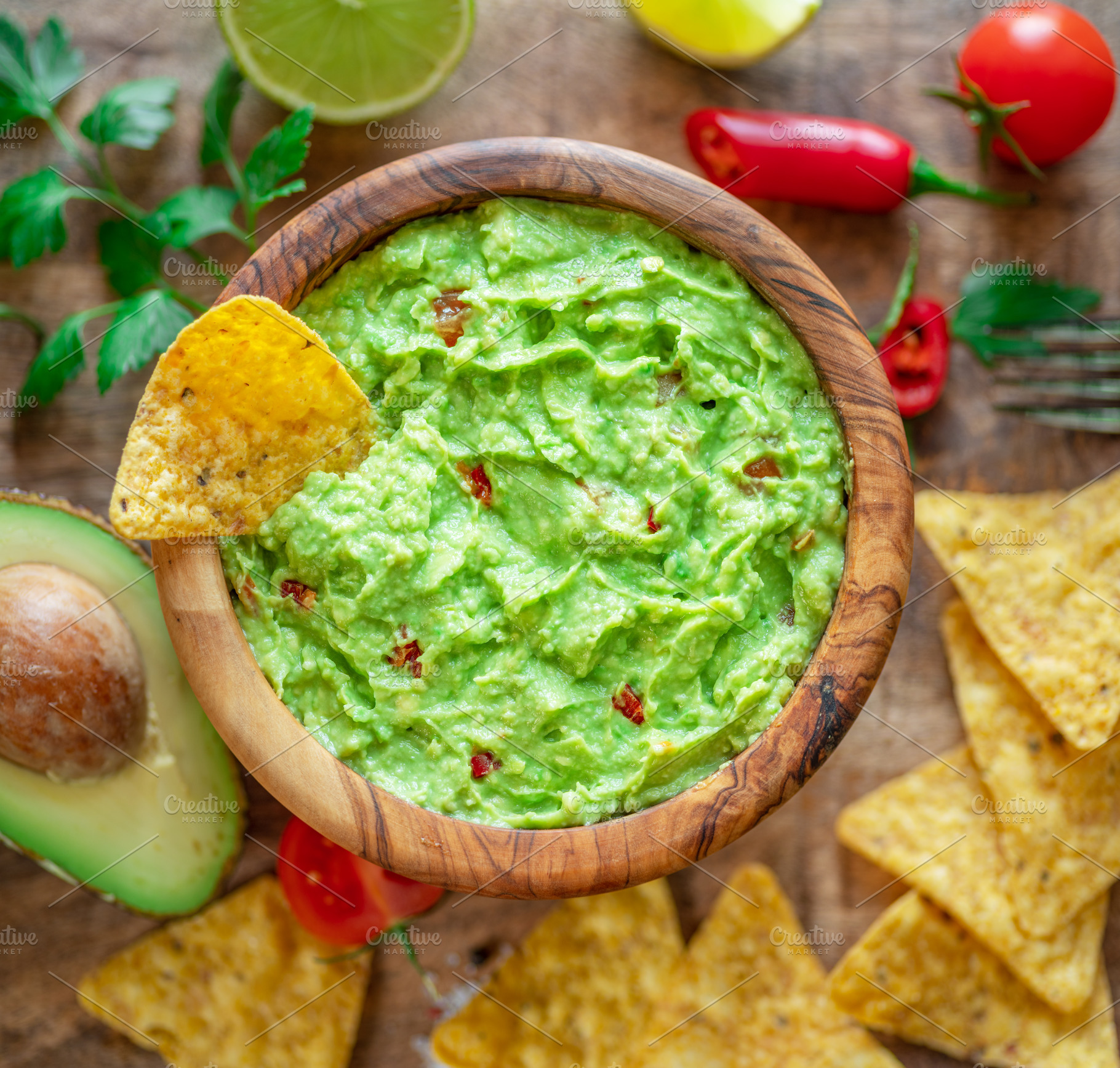 Guacamole, guacamole ingredients, a Food & Drink Photo by Volff