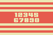 Ham Numeral Set, a Sans Serif Font by Port Design Company (Thumbnail 3 of 5)
