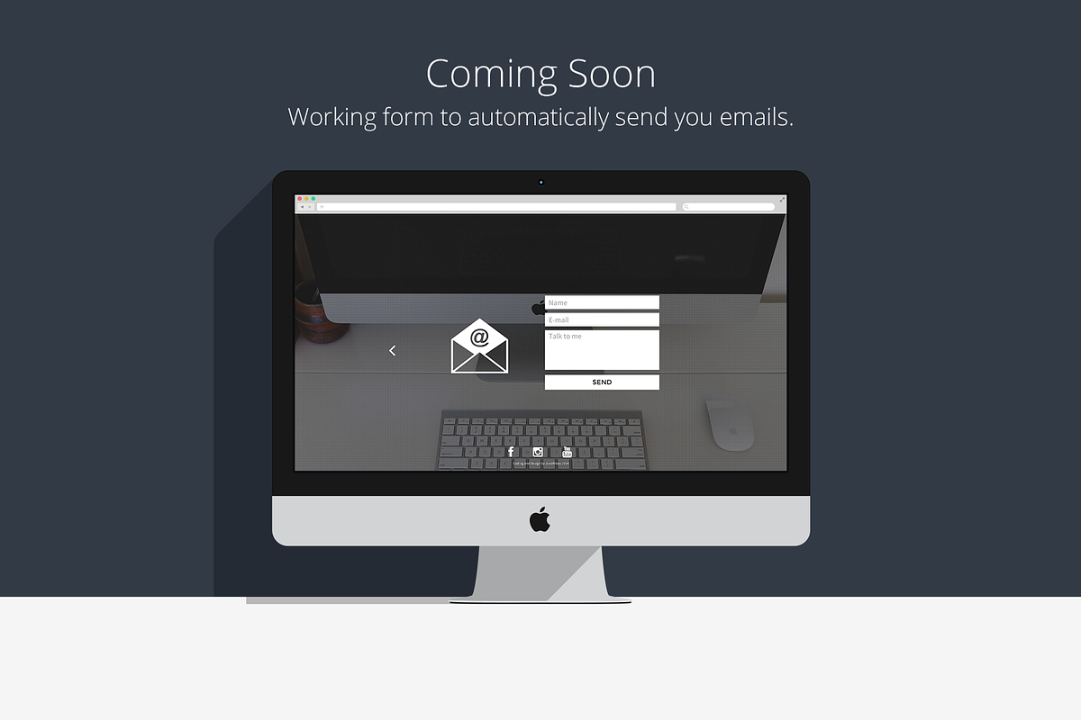 Coming Soon - Temporary HTML5 Page, a HTML Template by JoaoRibau (Photo 3 of 4)