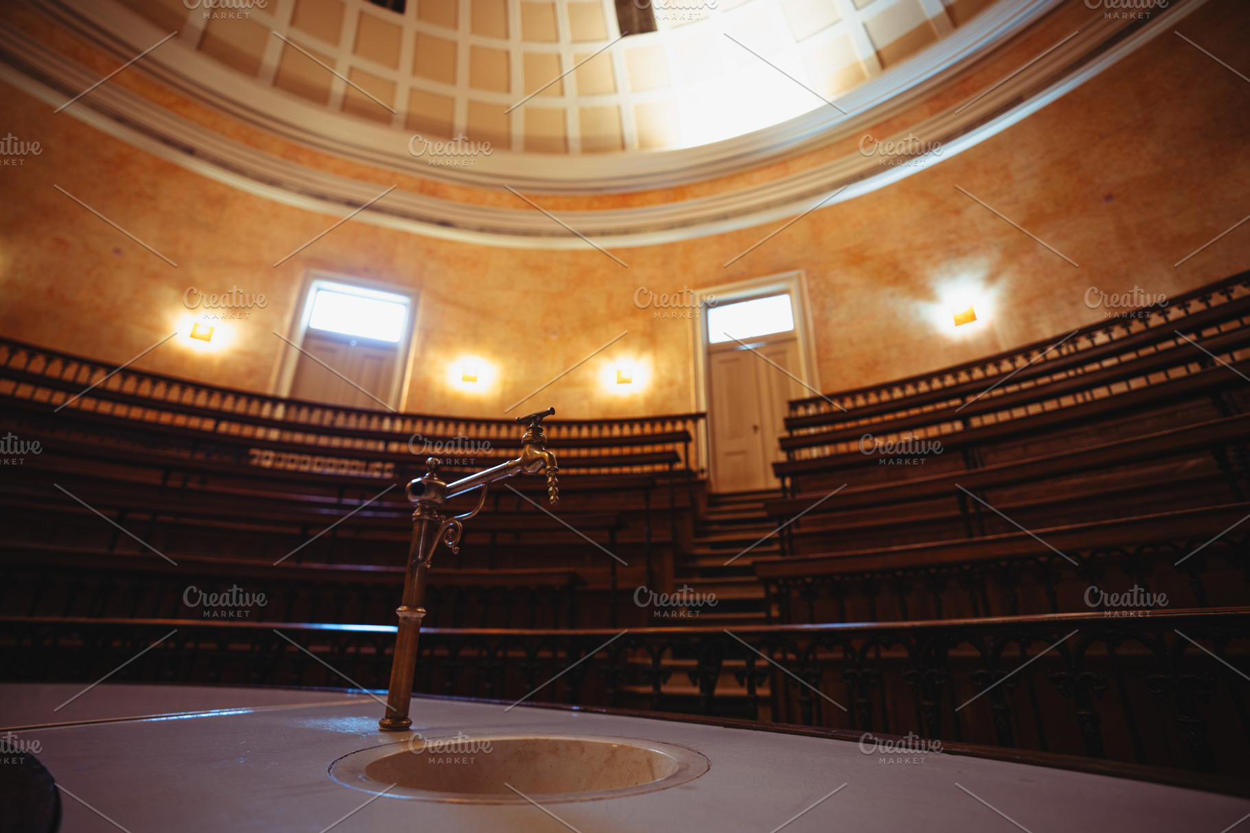 Historic lecture hall interior, a School & Education Photo by SkyNext