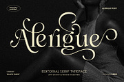 Alerigue — Editorial Serif Font, a Serif Font by Black Junst (Thumbnail 1 of 16)