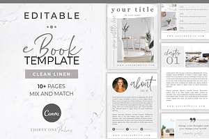eBook Template for Canva | Linen