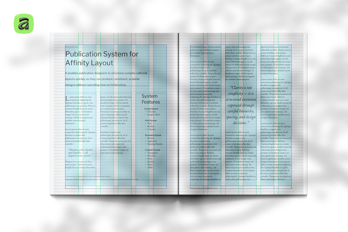 Letter Publication System · Affinity, a Magazine Template by Sasha Lantukh (Photo 3 of 11)