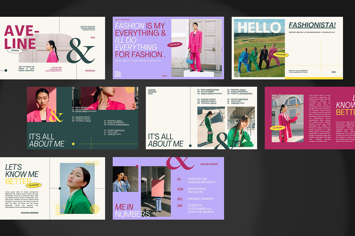 Aveline Bold Portfolio Presentation, a Presentation Template by peterdraw (Photo 3 of 8)