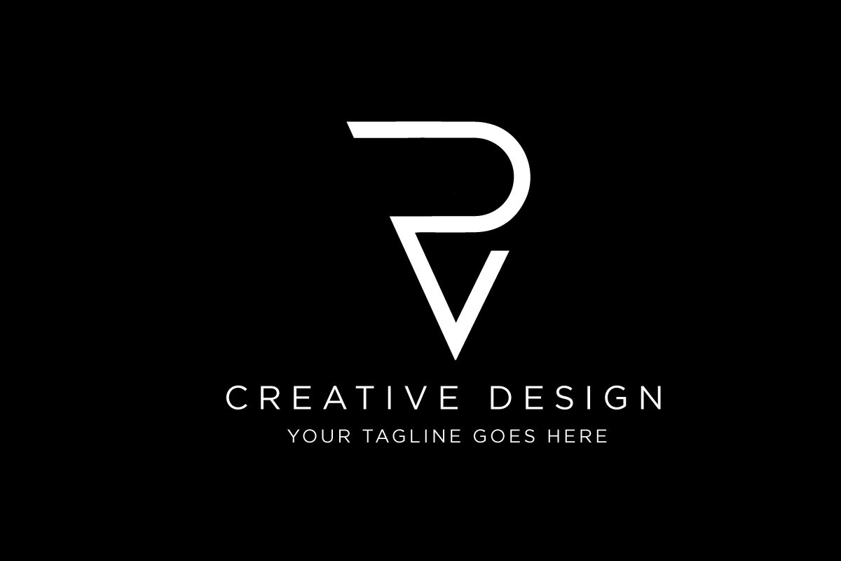 Minimal Letter PV Logo Design, a Branding & Logo Template by SaaDesigns