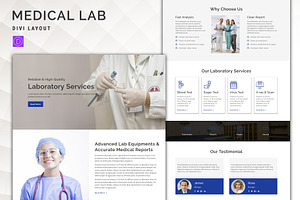 Medical Lab - Divi Layout