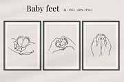 Family one line illustrations, a Person Illustration by Elena_Sedova (Thumbnail 6 of 7)